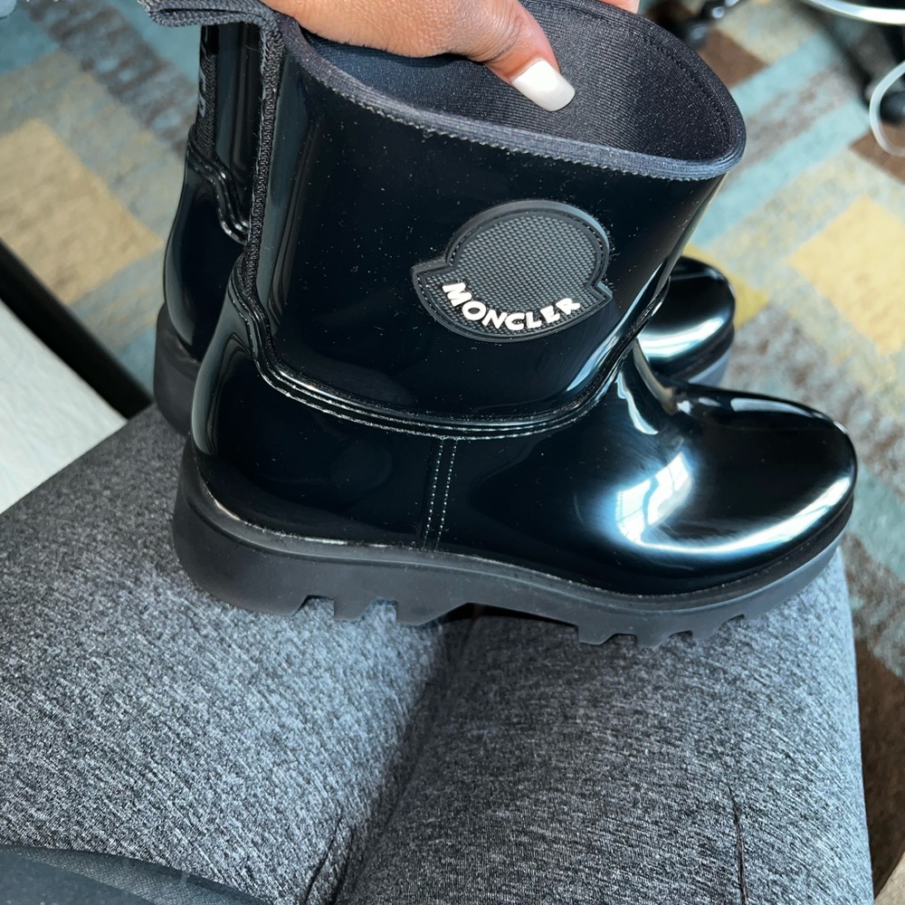 Moncler Ginette Waterproof Rubber Rain Boots
